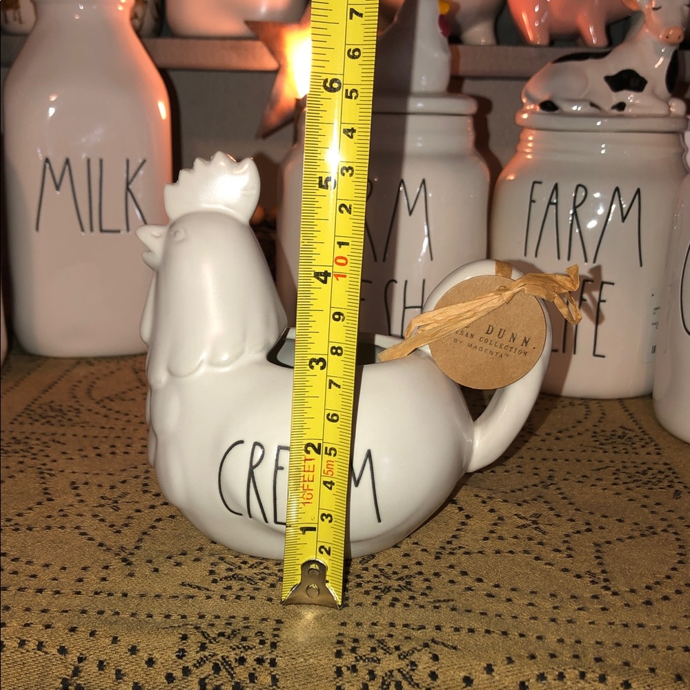 Rae Dunn CREAM Rooster Shaped Creamer - Picture 8 of 9